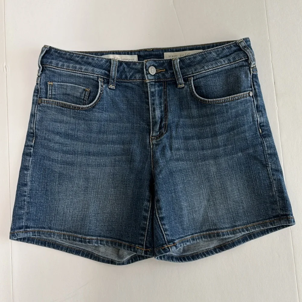 Anthropologie Denim Jean Shorts in Medium Blue - Picture 2 of 14